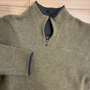 Arc’teryx Men’s Covert 1/4 Zip Green Polartec Pullover Size S